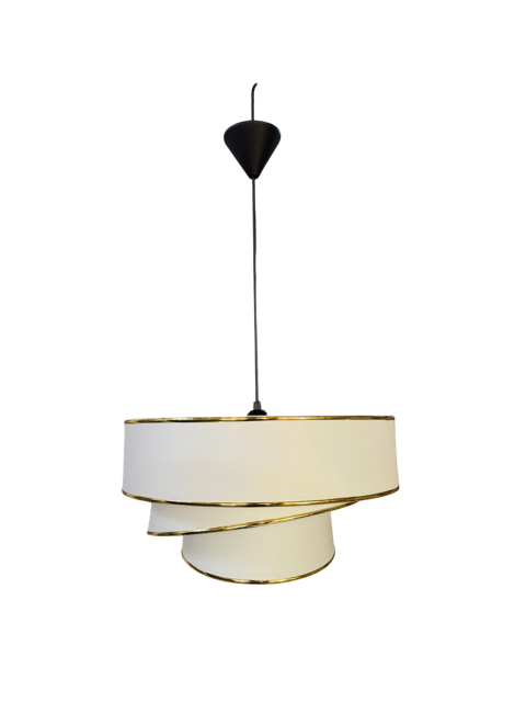 Κρεμαστό φωτιστικό "Ivory Twist cup"